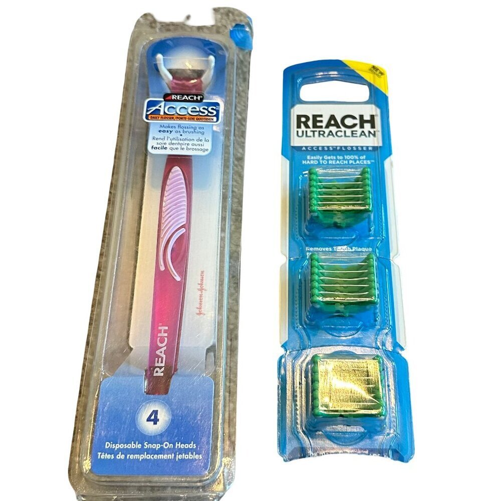 Reach Access Flosser Ultraclean with Extra Replacement Heads NIP NEW SEALED